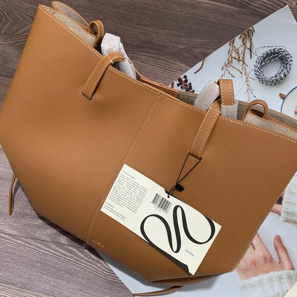 Polaine bag leather brown shoulder pouch - Picture 1 of 4